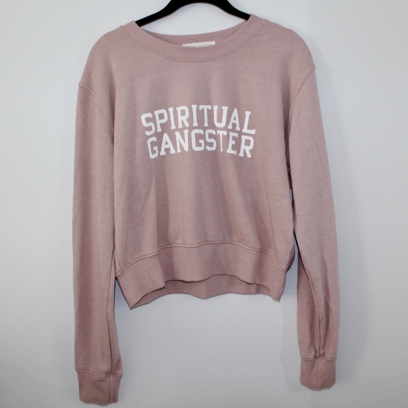 NWT Spiritual Gangster Varsity Cropped Sweatshirt - Picture 4 of 7